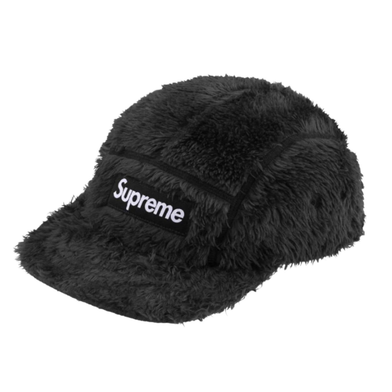 Supreme Fuzzy Camp Cap Black - 24FW