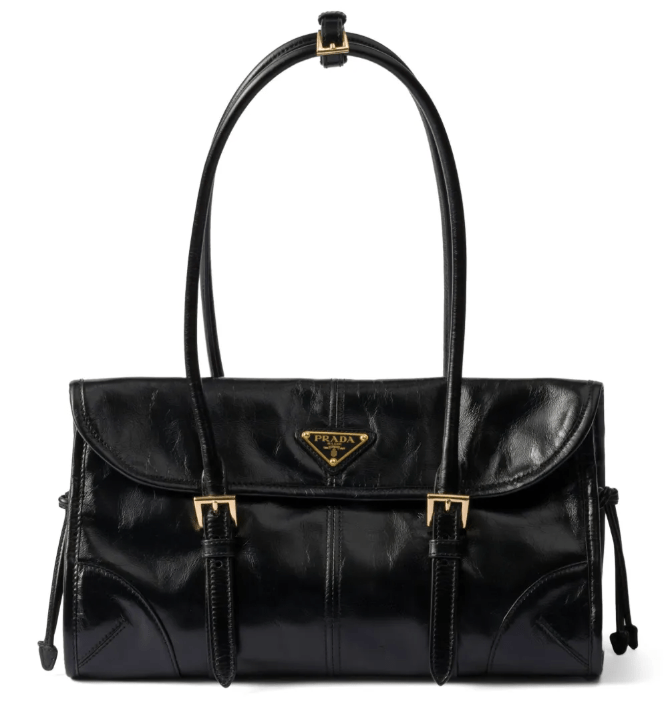 Medium leather shoulder bag