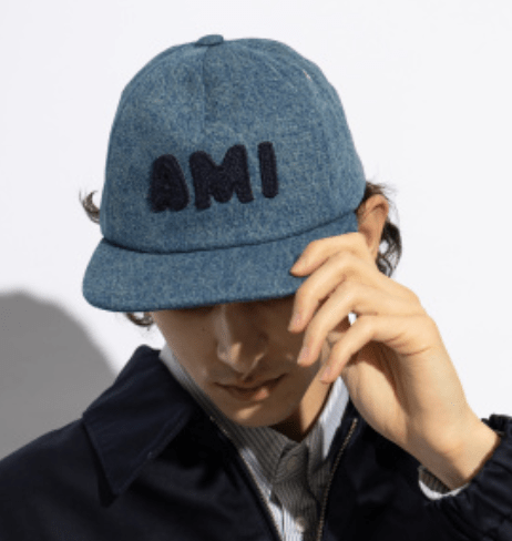 Logo Cotton Denim Ball Cap