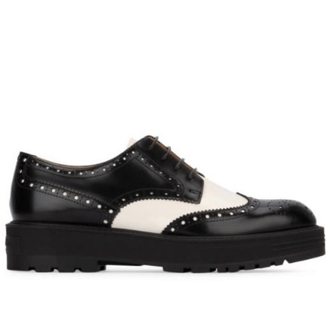 Lace-up brogue loafers