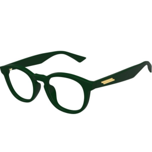 Logo Temple Oval Frame Glasses