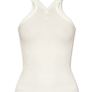 Re-edition zipper cotton tank top