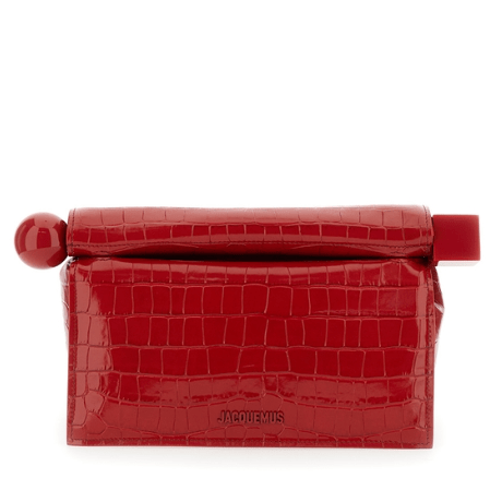 CARRE patent leather clutch bag