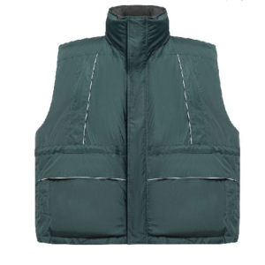 Oversized high neck padded vest