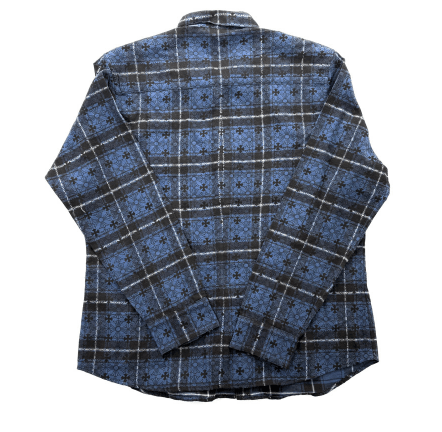 Chrome Hearts Check Shirt Blue