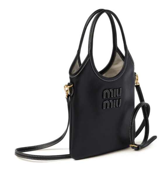 Miu Miu Ivy leather tote bag