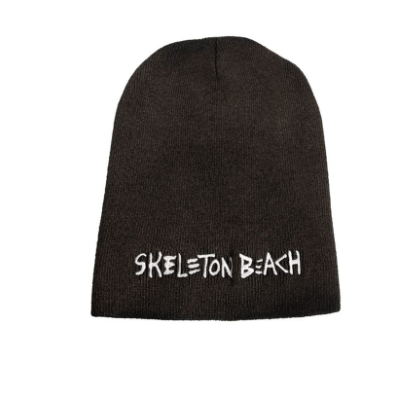 Embroidery long beanie