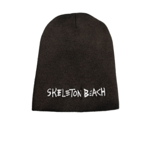 Embroidery long beanie