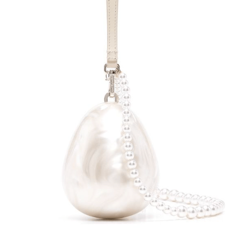  Micro Handheld Egg Bag With Pearl Crossbody Strap