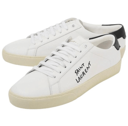 (SẢN PHẨM LỖI) COURT CLASSIC SL/06 EMBROIDERED SNEAKERS IN LEATHER