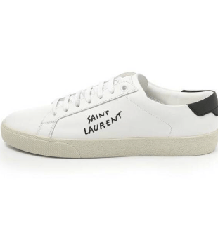 (SẢN PHẨM LỖI) COURT CLASSIC SL/06 EMBROIDERED SNEAKERS IN LEATHER