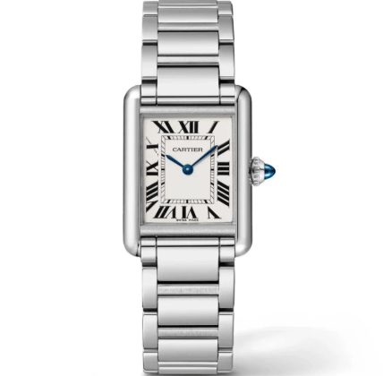 Cartier Tank Must Watch Small Quartz Steel Bracelet Steel