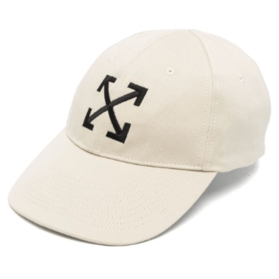 OFF-WHITE ARROW BASEBALL CAP DARK SAND