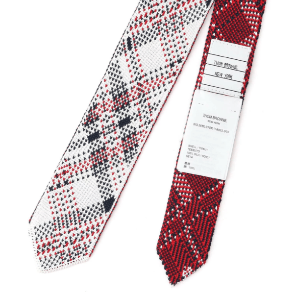 SS25 Men's Madras Check Tie