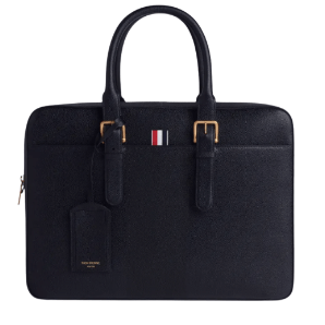 pebbled-leather briefcase