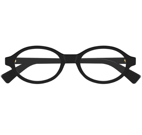 BV1367O Logo Temple Oval Glasses