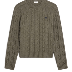 Triophee logo embroidered cashmere knit