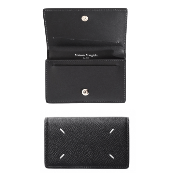 Maison Margiela Leather Business Card Holder Black