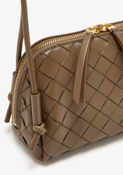 Bottega Veneta Intrecciato Concert Pouch Pinecone