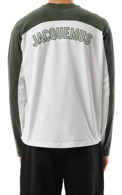 BASEBALL BACK LOGO PRINT LONG SLEEVE TOP