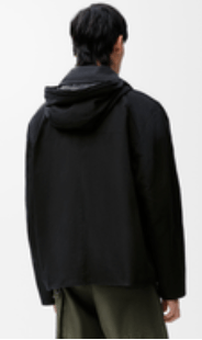 Hooded jacket in nylon