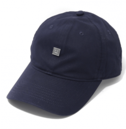 Acne Studios - Stud Face logo cap - Navy blue