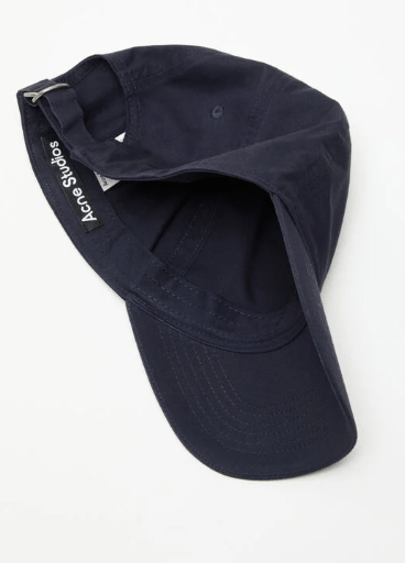 Acne Studios - Stud Face logo cap - Navy blue