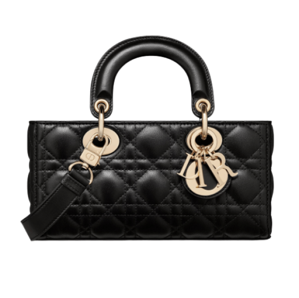 Dior Small Lady D-Joy Bag Cannage Lambskin Black