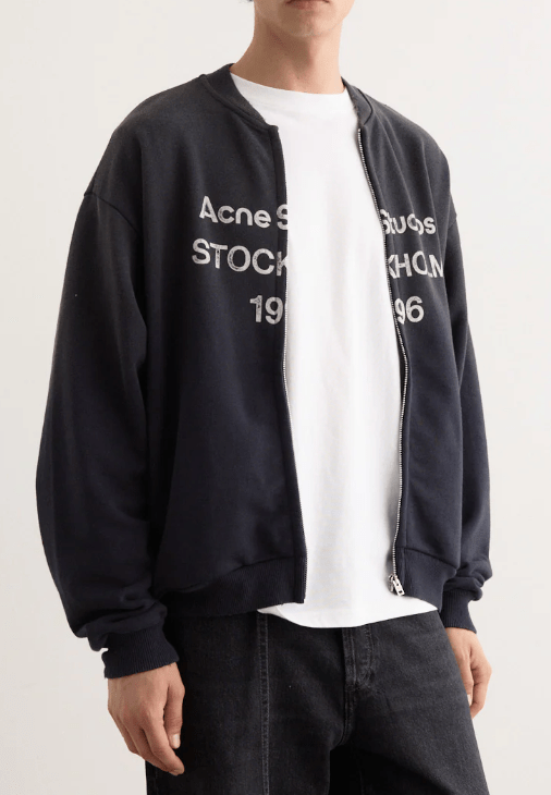 Acne Studios Fiah U Zip 1996 Zip Sweat Bomber