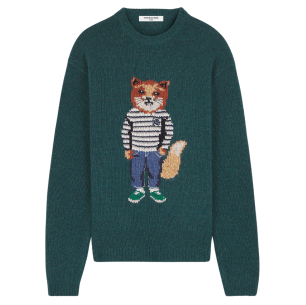 DRESSED FOX INTARSIA JUMPER