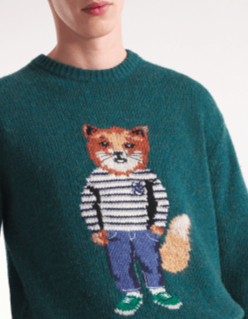 DRESSED FOX INTARSIA JUMPER