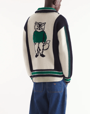 KNITTED COLLEGE BLOUSON