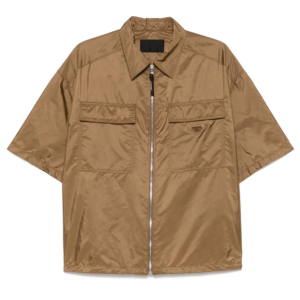 Prada zip-up Shirt | Brown 