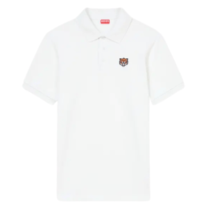 'KENZO Happy Tiger' embroidered slim polo in cotton