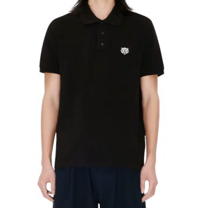 'KENZO Happy Tiger' embroidered slim polo in cotton