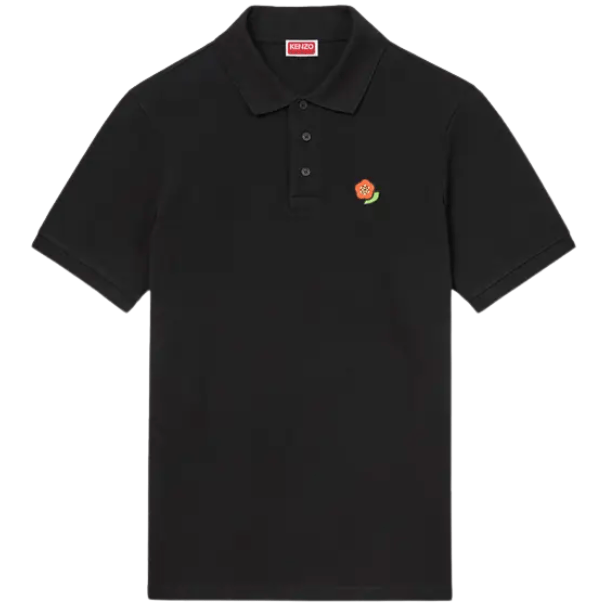 'KENZO Pop' embroidered slim polo in cotton