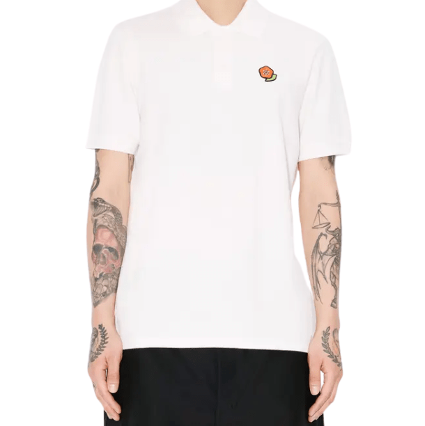 'KENZO Pop' embroidered slim polo in cotton