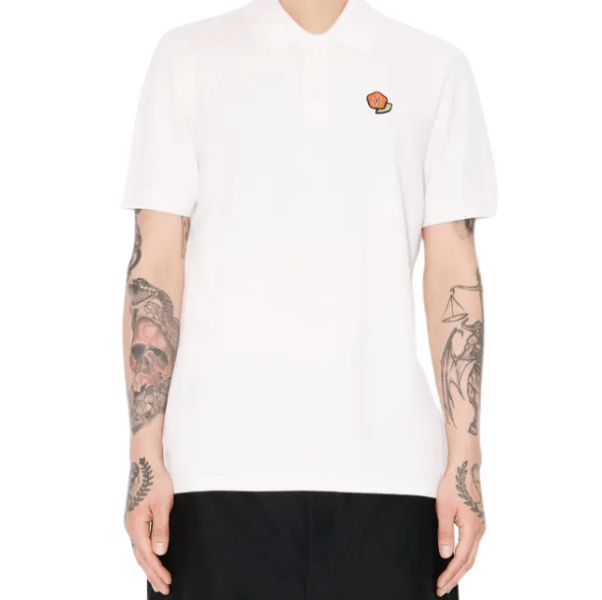 'KENZO Pop' embroidered slim polo in cotton