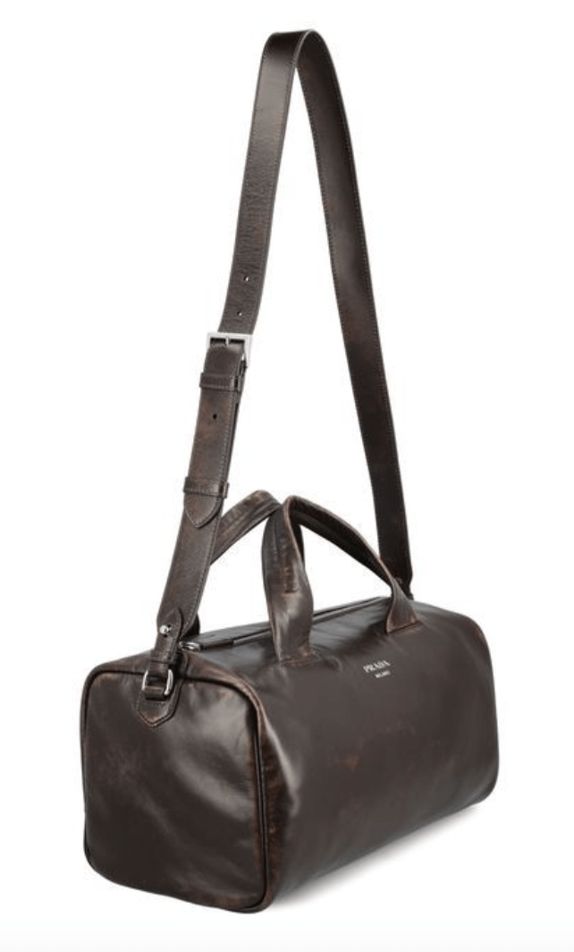 SS25 Vintage leather boston bag