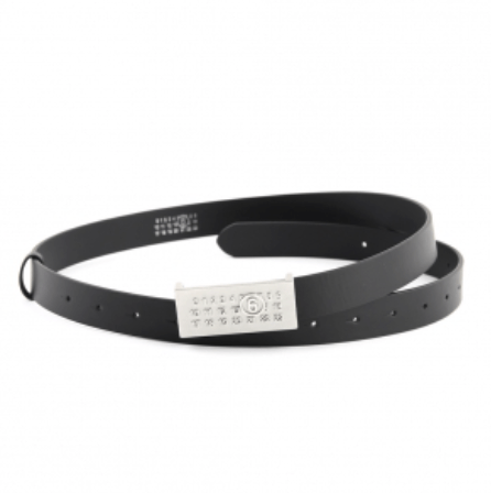 (W) MM6 Maison Margiela Numeric Belt Black