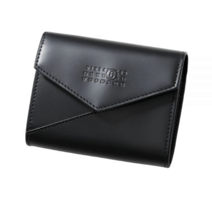 25SS Numbering Leather Flap Wrap Wallet