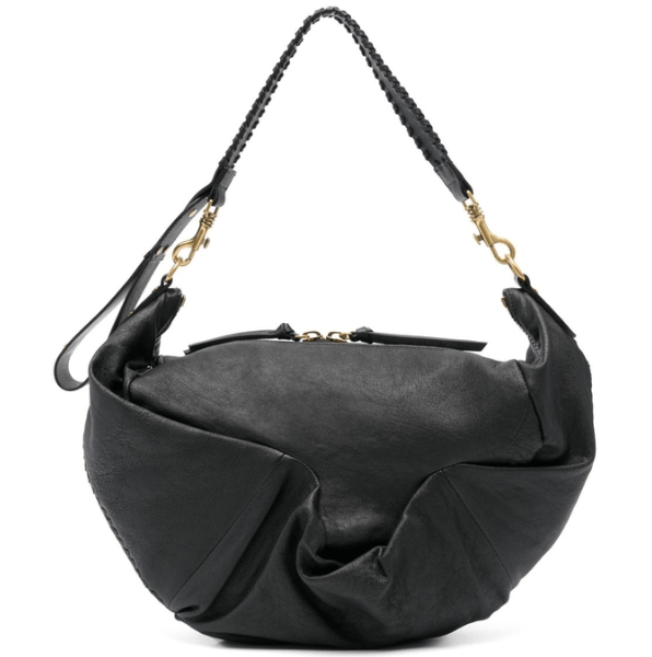 SS25 AGNES Medium Leather Shoulder Bag