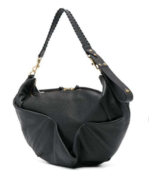 SS25 AGNES Medium Leather Shoulder Bag