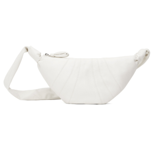 25SS Lemaire Small Croissant Bag Soft Nappa Leather White