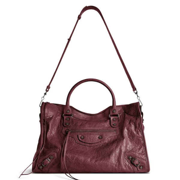 Le City Medium Bag in Dark Burgundy