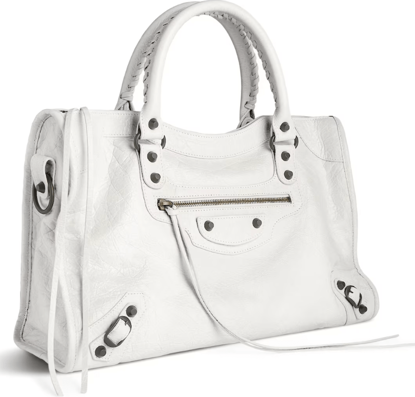 Le City Medium Bag in Optic White