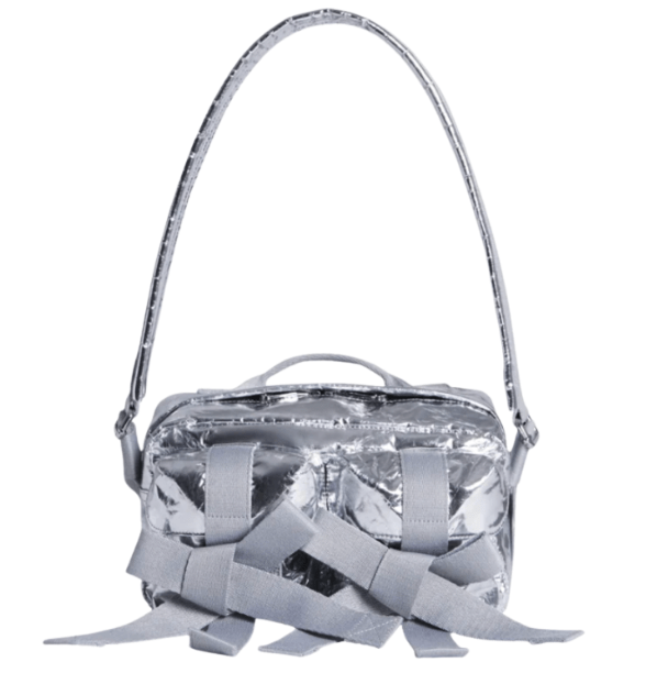 Simone Rocha Classic Bow Crossbody Bag Silver