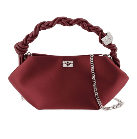 BOU Logo Braided Handle Mini Tote Bag