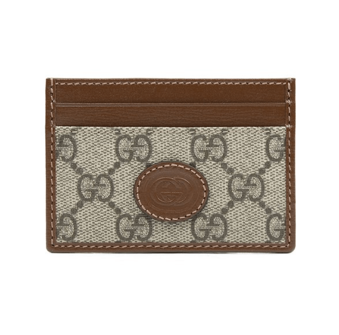 Gucci Interlocking G Card Case Brown