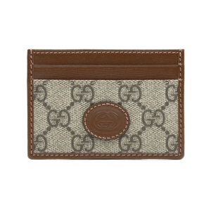 Gucci Interlocking G Card Case Brown